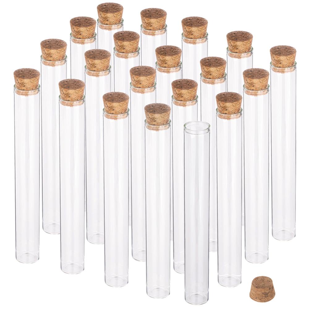 15 pcs glass jars with corks