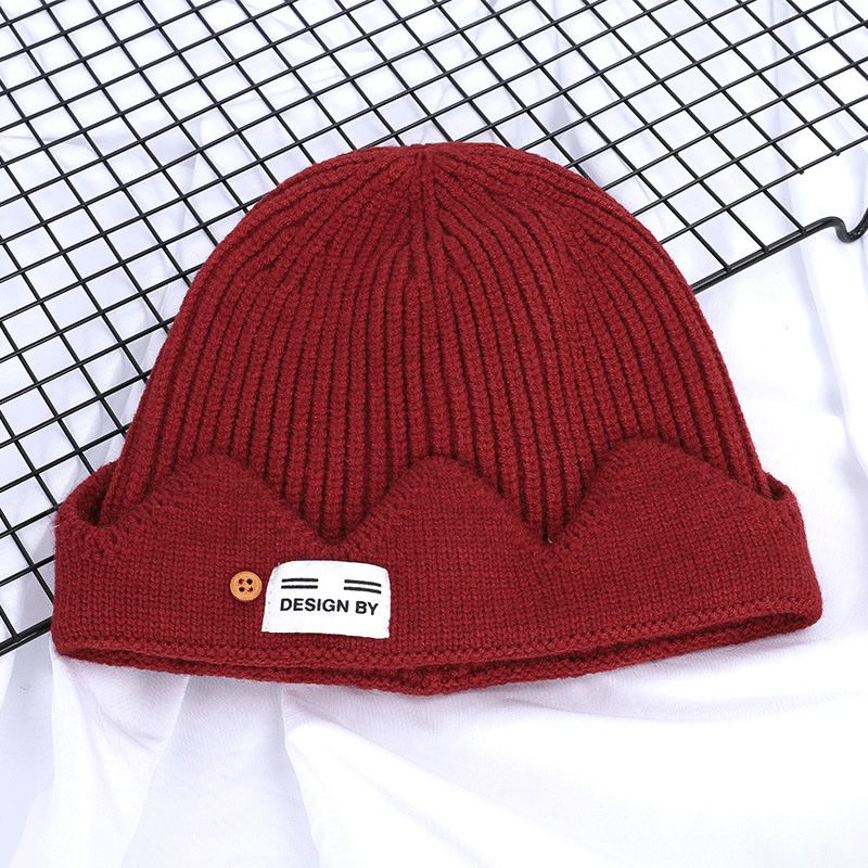 Hip Hop Designer Beanie Hats Crown Wave Brimless Warm Knitted Woolen Hat  Streetwear Winter Accessories - Jewelry & Accessories - Temu