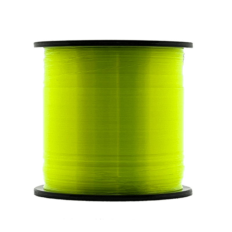 1 lb. Spool Fluorescent Yellow Monofilament Line | High Abrasion Resistance  | Soft & Flexible | Thin Diameter | High Visibility Fluorescent Fishing