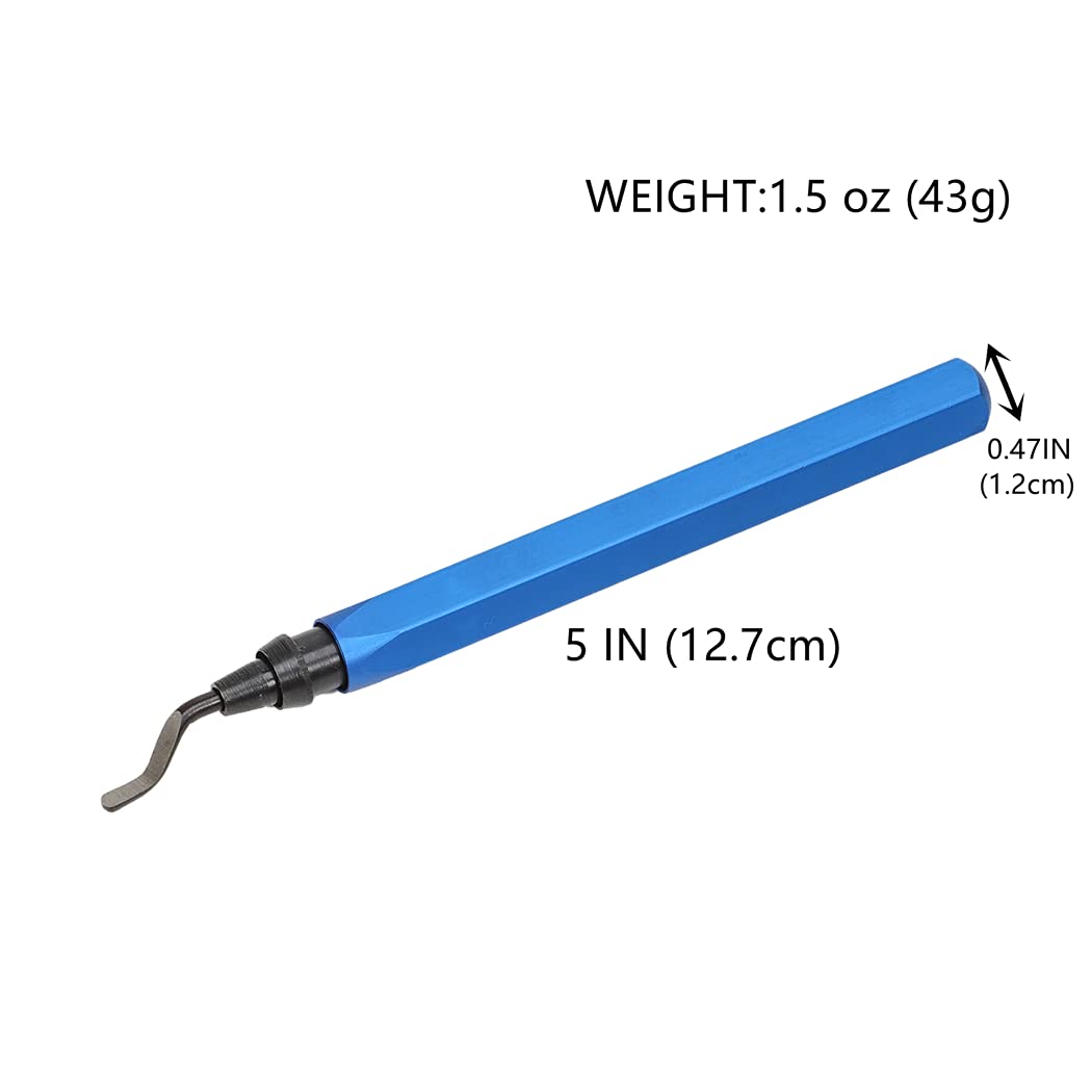 1pc Deburring Tool, Burr Removal With Metal Handle +11 HSS(Steel) Blades  360 Degree Rotatable Deburring Tool For Resin, Pipe Copper, Plastic, 3D  Print