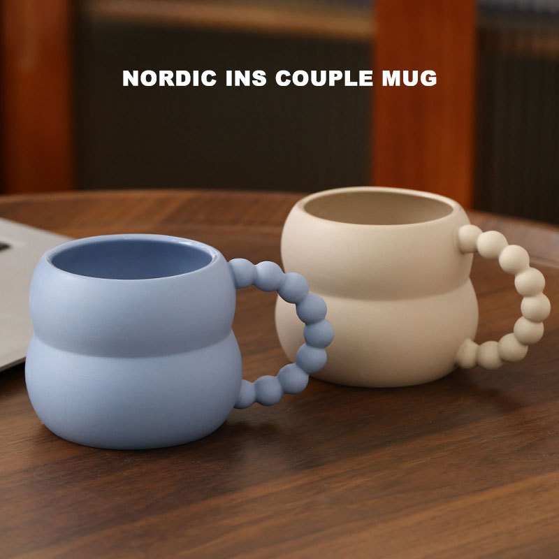 1PC Creative Modern Hotel Brushing Cup Nordic Wind Couple Mouth