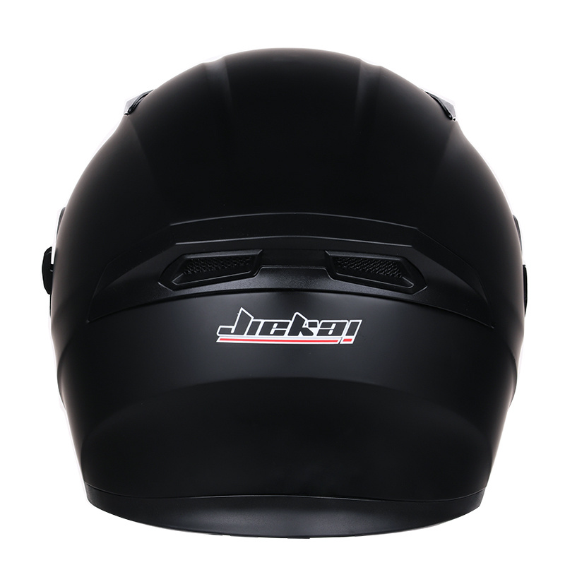  OLDF - Casco integral para motocicleta, casco de moto con tapa  completa para hombre, cuello de invierno, color negro mate : Automotriz