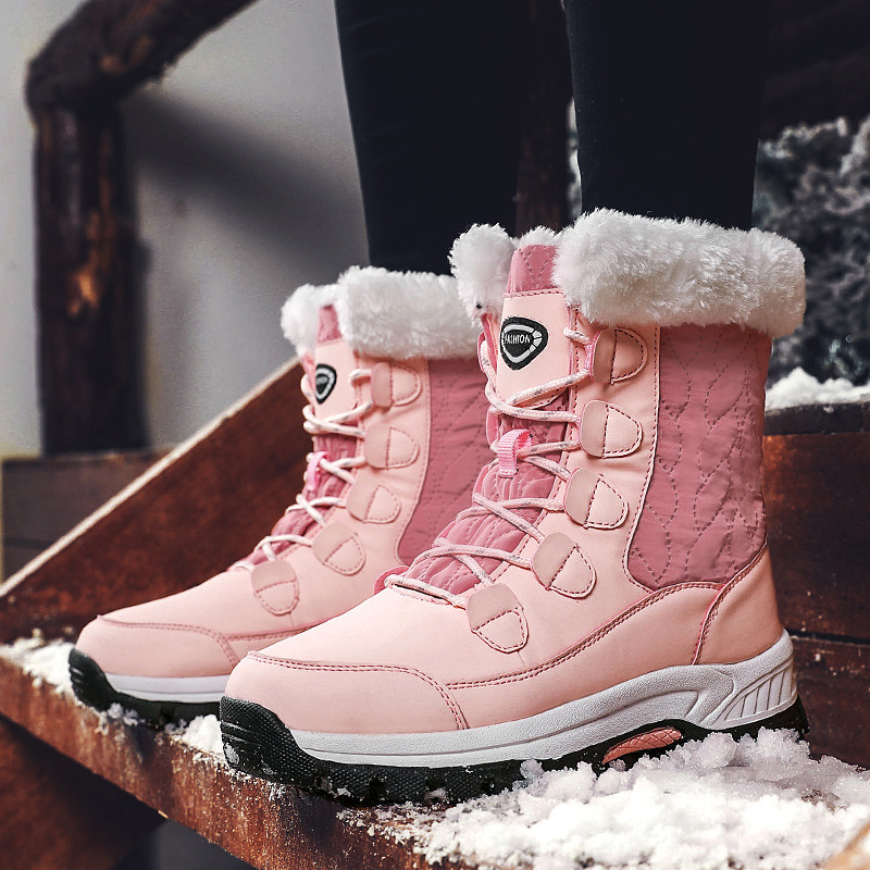 Women's Outdoor Snow Boots Warm Comfortable Waterproof - Temu