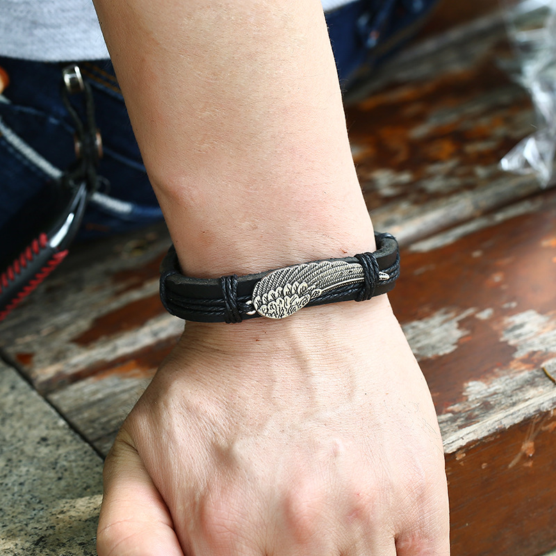 Pu Leather Hand Bracelet - Temu