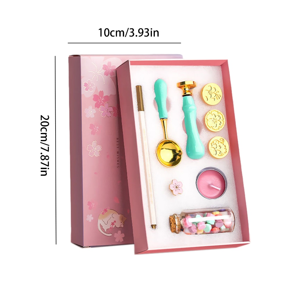 Fonyet Wax Seal Stamp Kit Cute Wax Sealing Kit with multi color