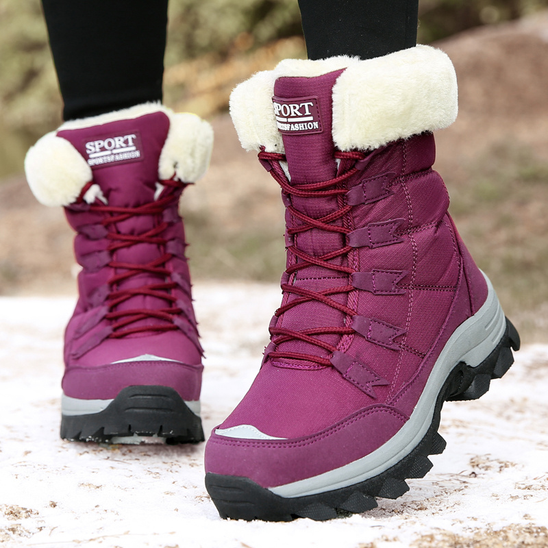 Botas Nieve Mujer Altas Zapatos de mujer invierno antisalpicaduras