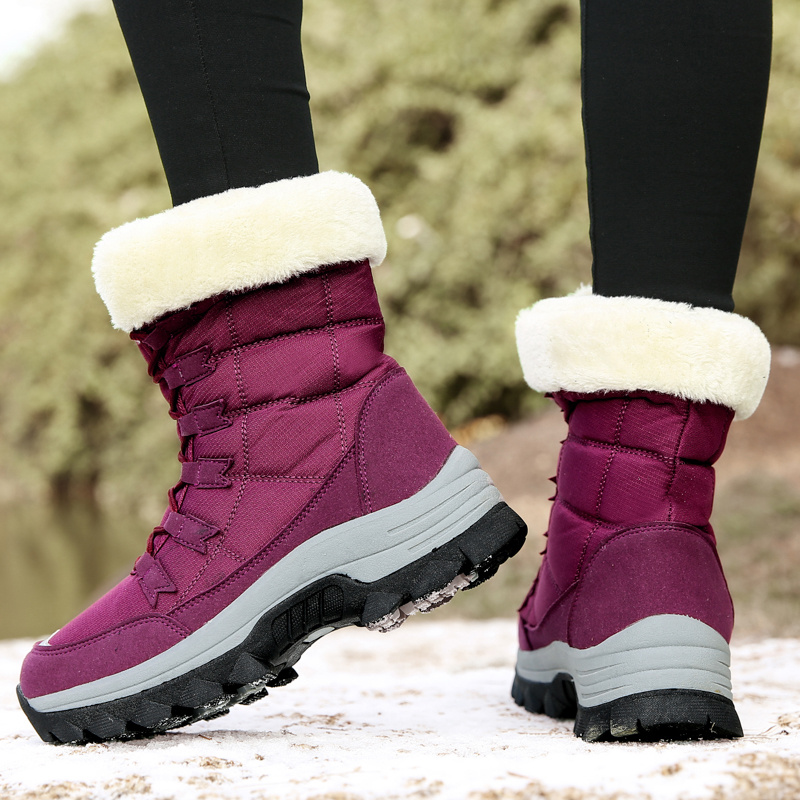 Botas De Nieve Para Mujer Zapatos Impermeables Plataforma De Invierno  Zapatillas