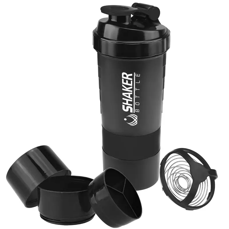 Leak proof Protein Shaker Bottle Portable Sports Water - Temu