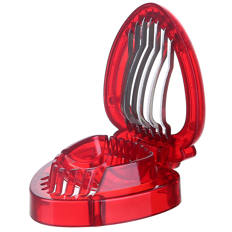 1pc Strawberry Slicer Cutter With Stainless Steel Blades, Kitchen Bakery  Accessories For Salad Cake