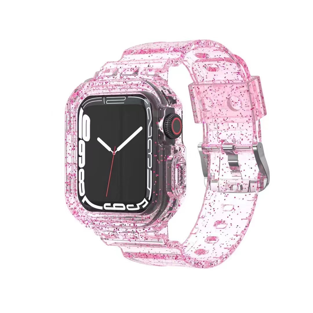 Shiny Design Transparent Strap For Smart Watch Apple Watch Series