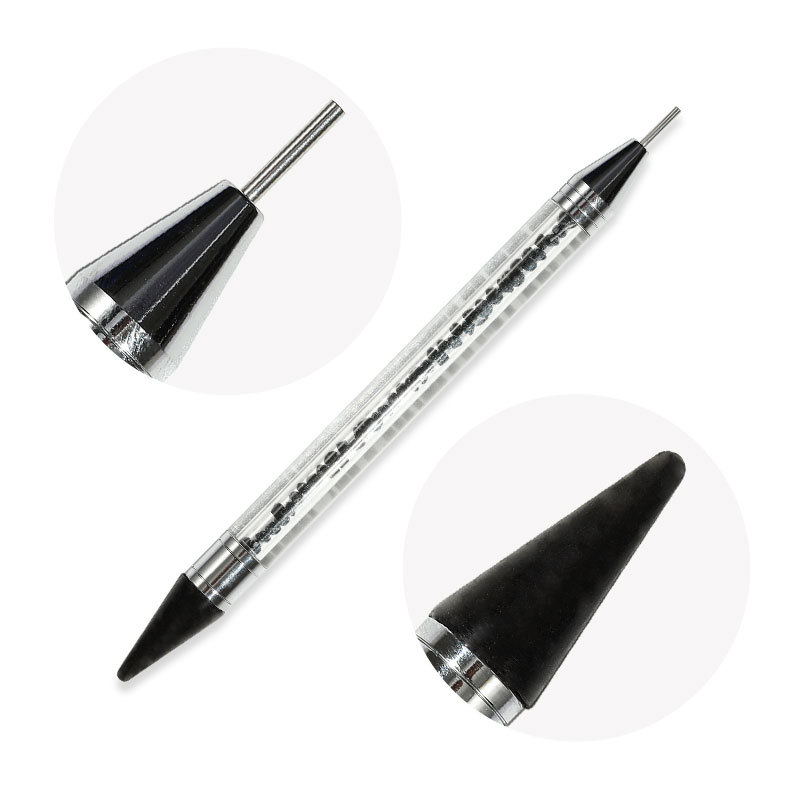 Double-ended Nail Art Brush Rhinestone Picker Dotting Pen Diamond