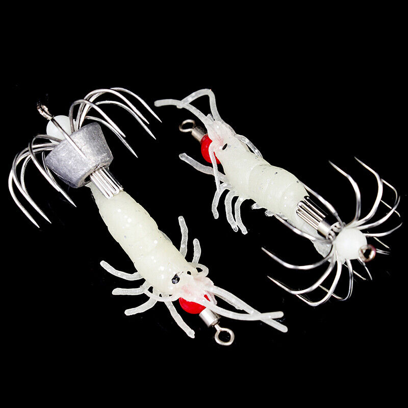Luminous Squid Hooks: Fishing Tackle Lead Pendant Wooden - Temu