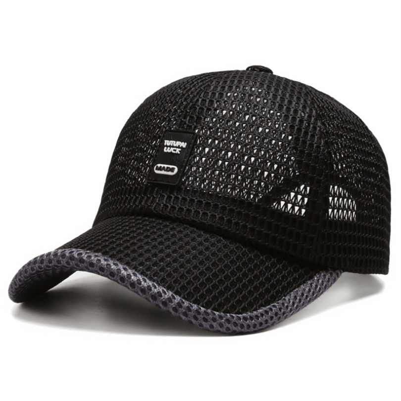Men Baseball Cap Summer High Quality Hat Breathable Mesh Sport-Cap