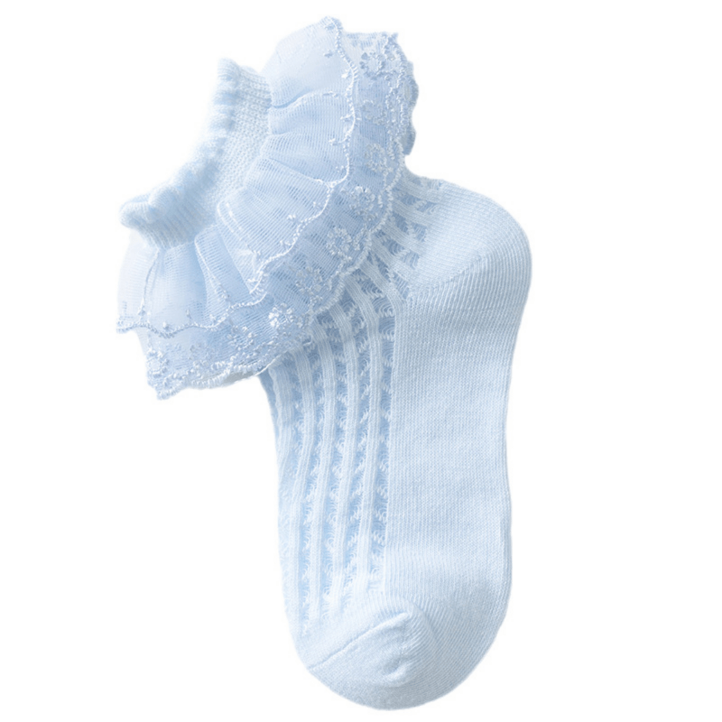 5 Pairs Kids Ruffle Lace Dance Princess Socks