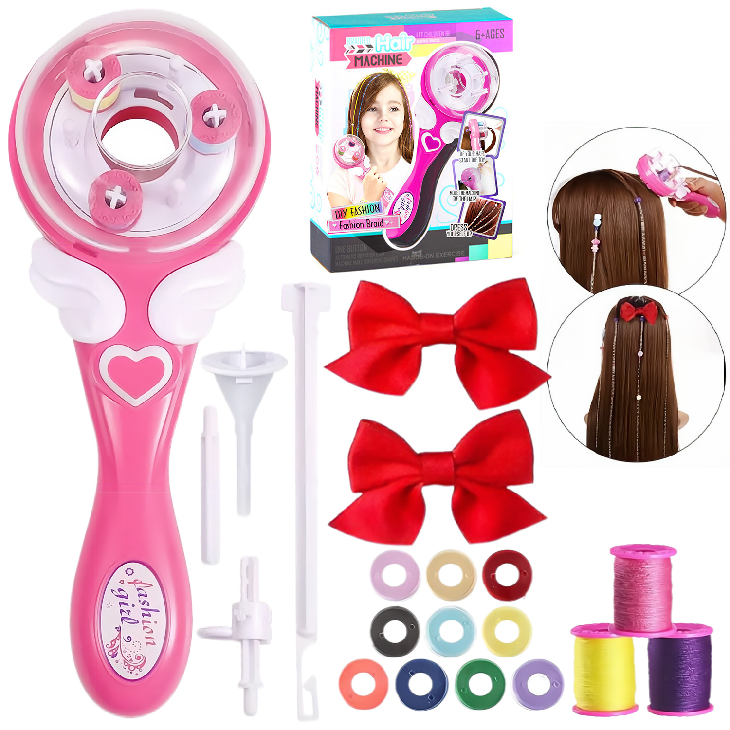 Probrixx Hair Braiding Machine Hair Wrap Kit Hair Twister Machine