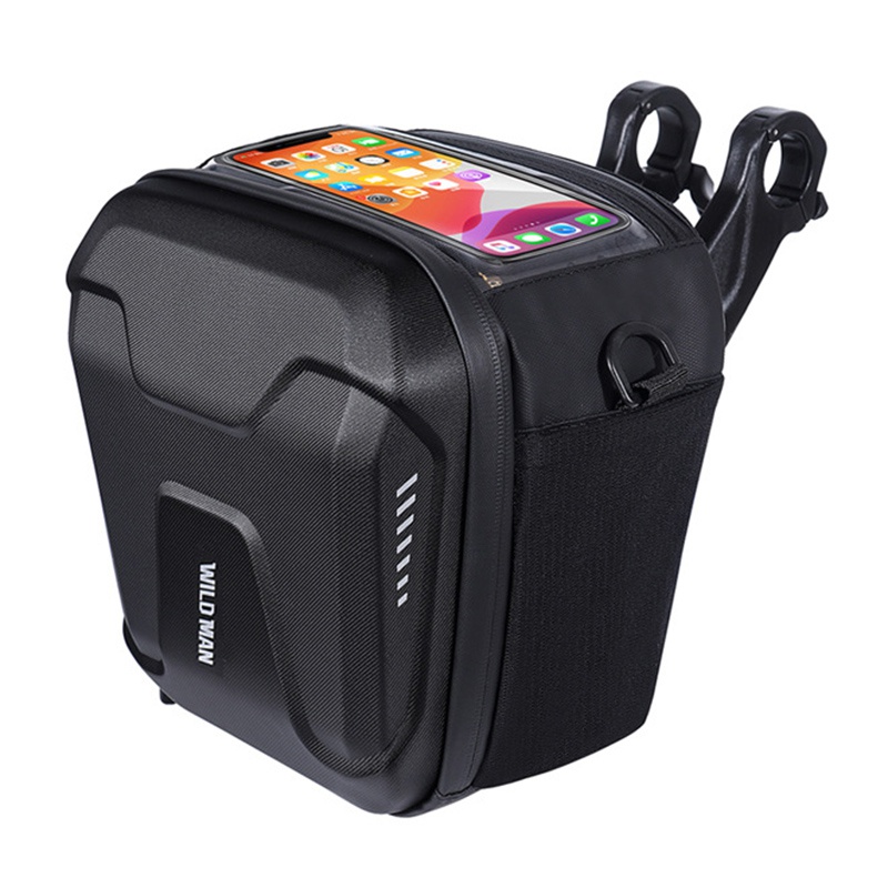 Wild Man Waterproof Bicycle Handlebar Bag Reflective Touch Temu