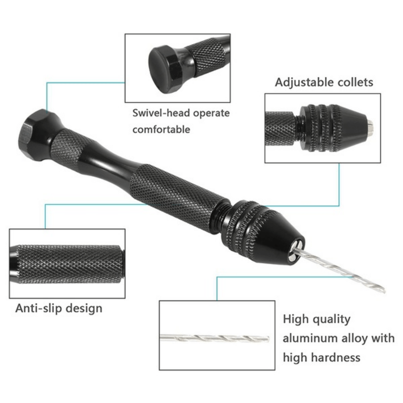 Electric Resin Drill,for Resin Casting Molds,electrical Pin Vise Kit With  10pc Drill Bits For Resin
