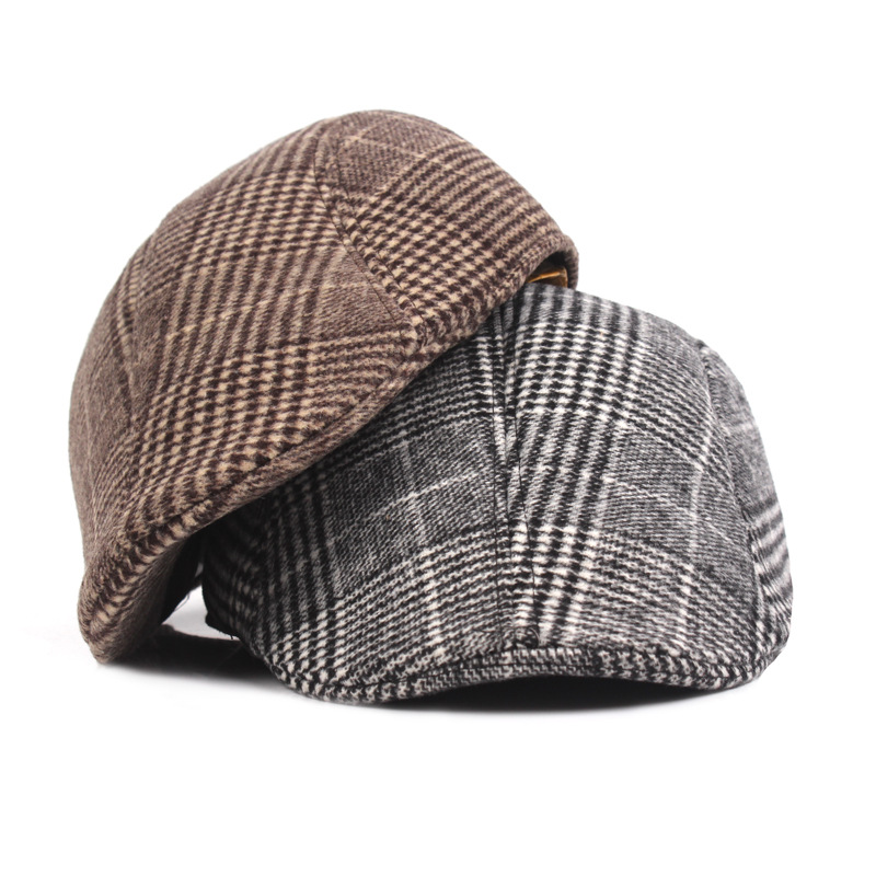 Gorros de lana de estilo Newsboy para hombre, gorras planas de espiga,  sombreros de Gatsby para conducir, sombrero inspirado en Vintage, Peaky  Blinders de invierno