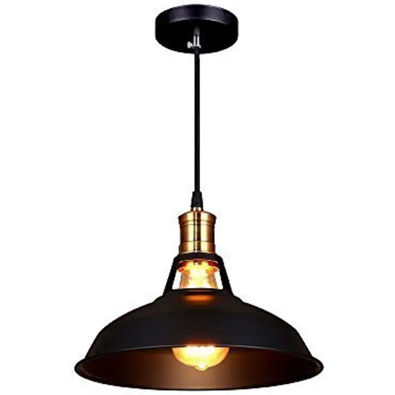 1pc vintage industrial ceiling lamp edison pendant light metal head shade for loft coffe bar kitchen decorative hanging pendant light details 1