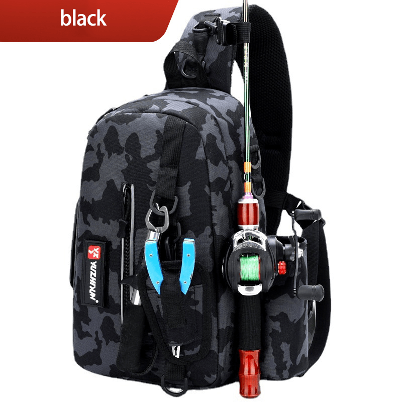 Large Wearable Waterproof Fishing Tackle Bag Outdoor Travel Fishing Reel  Gear Accessories Storage Shoulder Crossbody Backpack - AliExpress