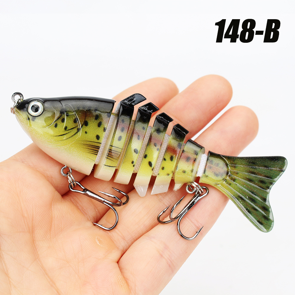 Multi-Section Fishing Lures - Slow Sinking Swimbait for Trout, Bass, and  Saltwater Fish - Bionic Artificial Bait with Realistic Movement - Essential  F