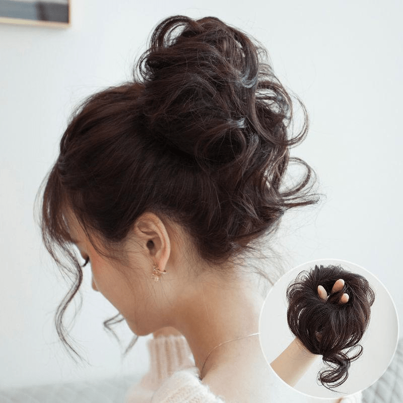 Messy Curly Wavy Hair Extensions with Claw Clip