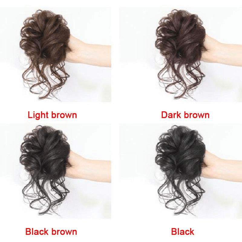 Messy Curly Wavy Hair Extensions with Claw Clip