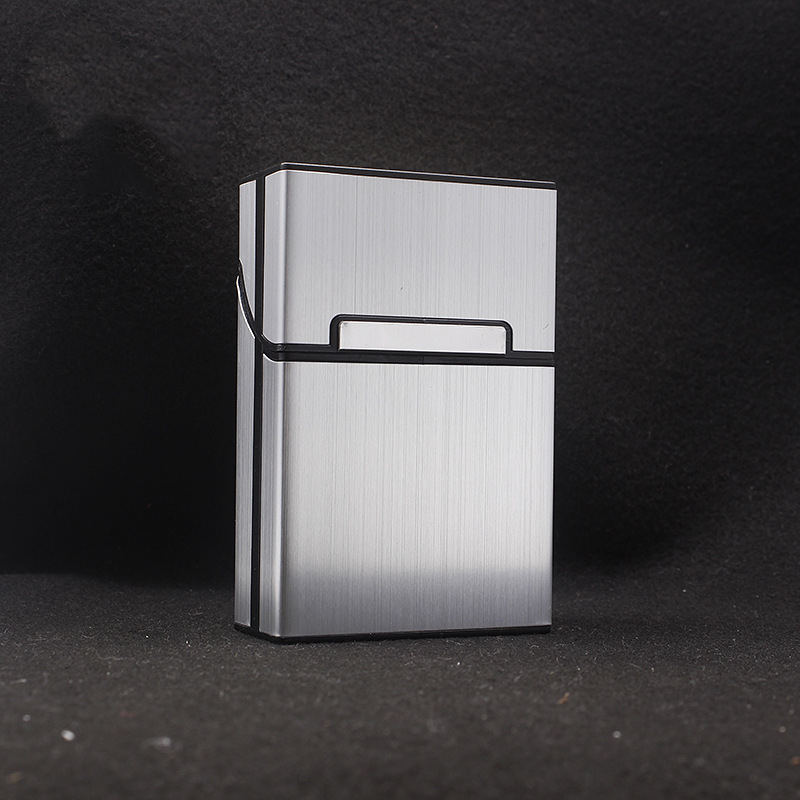 Cigarettes Capacity Cigarette Box Metal Luminous Cigarette - Temu