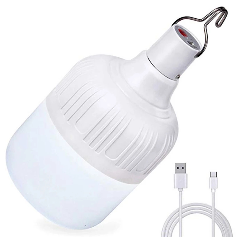 Uonlytech Lámpara de ahorro de energía LED Bombillas LED Luces de tienda de  campaña Bombilla USB Bombillas Led Bombillas Led Bombillas de emergencia