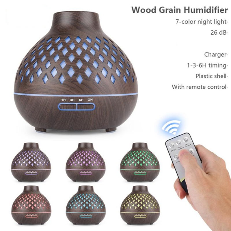 500ML Air Humidifier Essential Oil Diffuser Aroma Ultrasonic Mist Maker  Home Fragrance Aromatherapy Humificador for Home Office