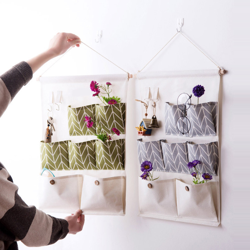 Fabric Baby Nursery Hanging Organizers for Over The Door Storage