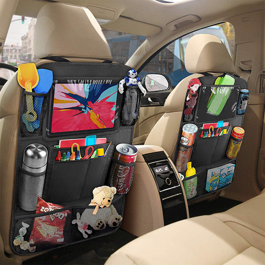 Organizador De Asiento Trasero De Coche, Cubierta De Bolsillos De  Almacenamiento Automático, Protectores De Respaldo De Asiento De Coche Para  Viajes De Niños, Encuentre Increíbles Ofertas Ahora