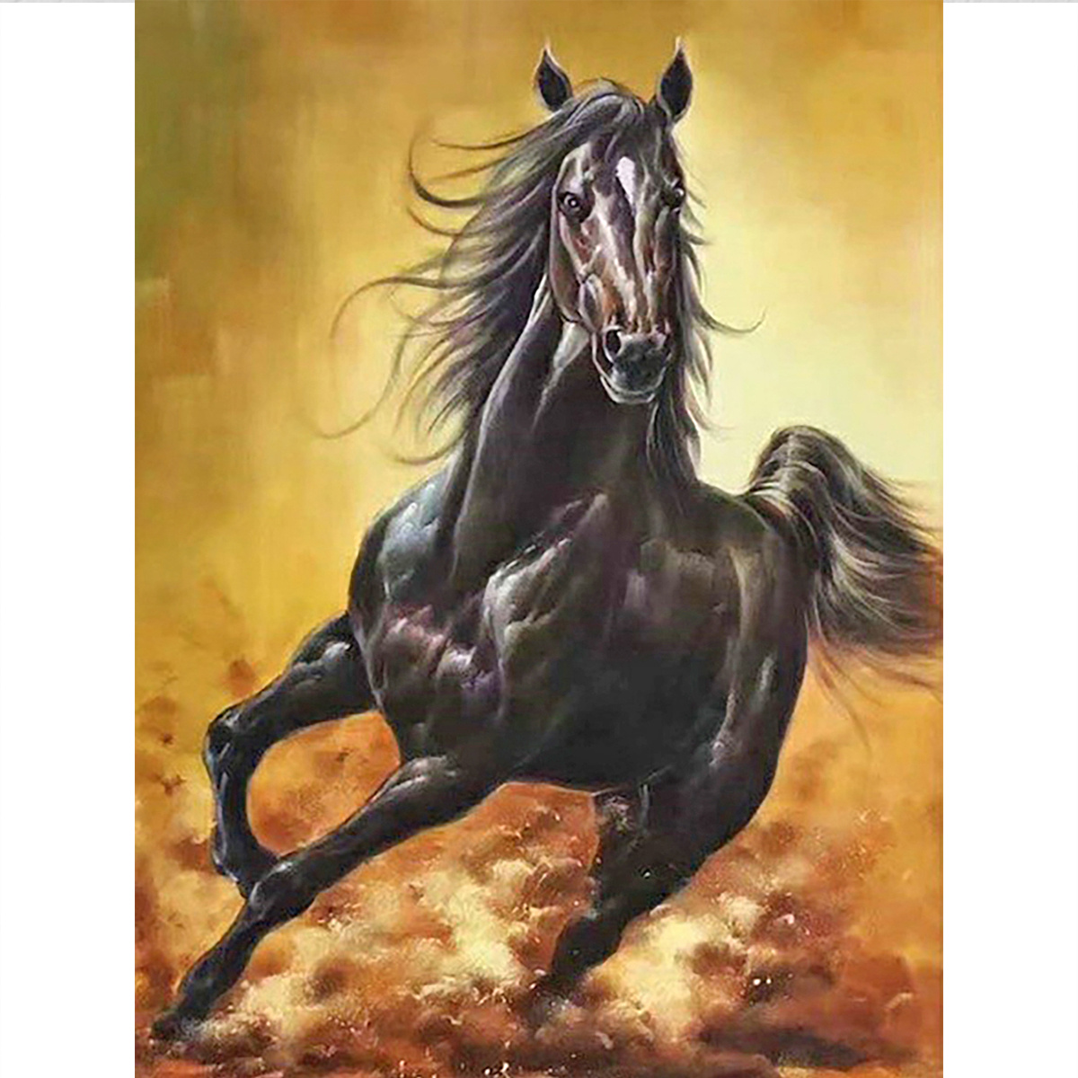 Noche Horse Diamond Painting Horse Full Drill Diamond Painting Kits,5d  Diamond Art,Gem Art for Adults Wall Home Decor 12x18 inch