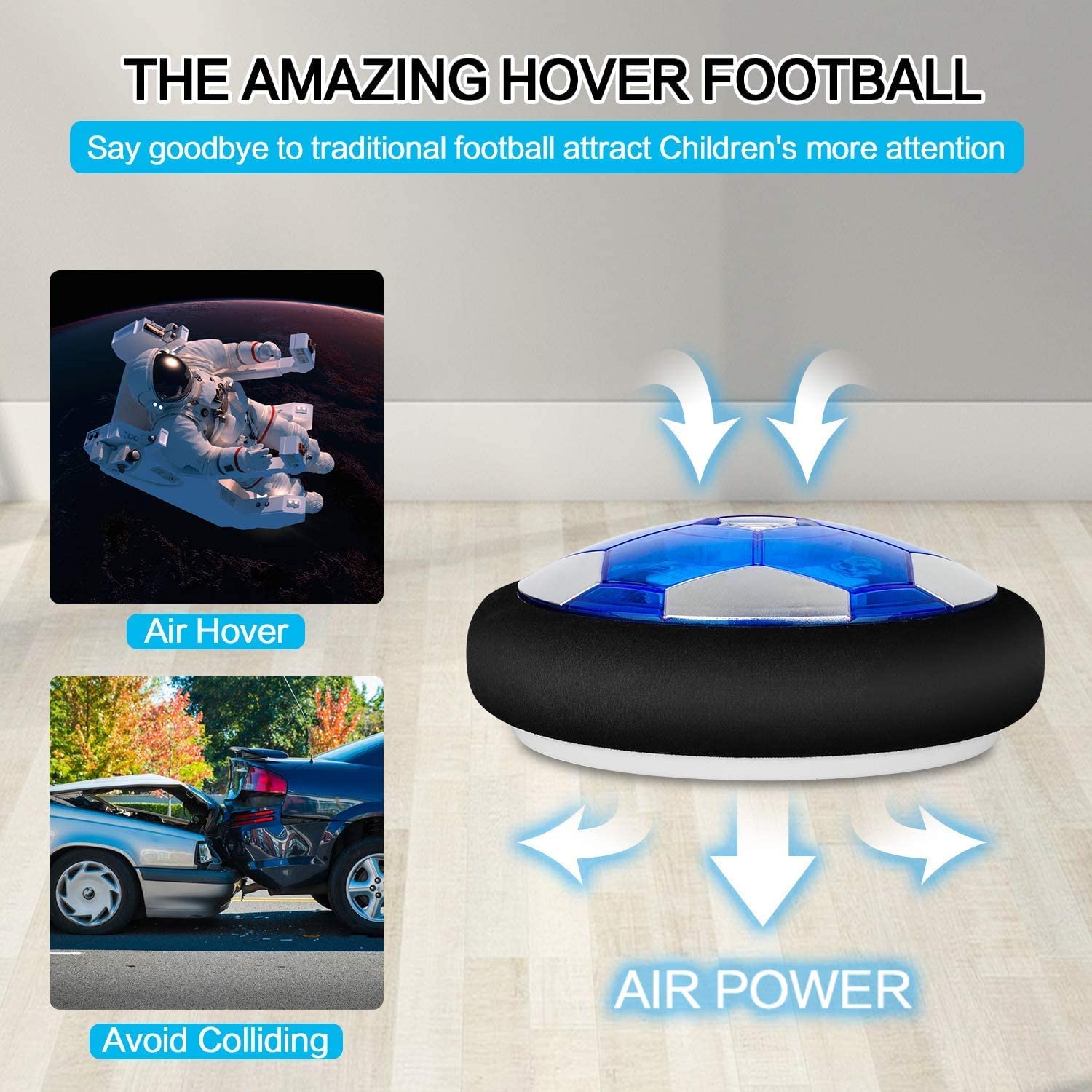 Buy Baztoy Hover Football Goal Set, Kids Toys Rechargeable Air Power Soccer  Ball Led Light with Inflatable Ball & Basketball Gadget Gifts for Boys  Girls Children Age 3-12 Years Indoor Outdoor Garden