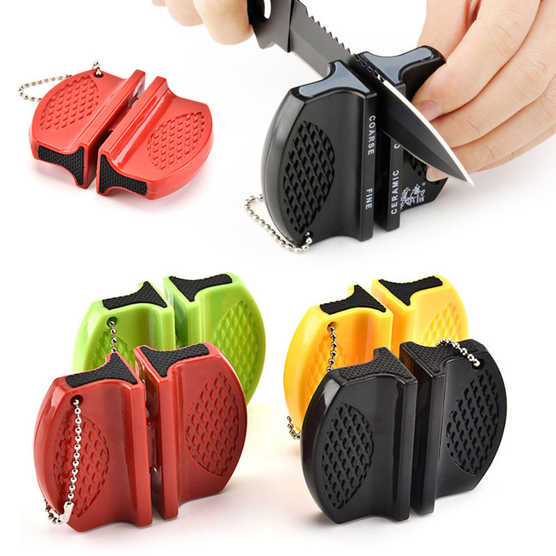 Outdoor Pocket Knife Sharpener Portable MiniCeramic Tungsten Sharpening  Tool