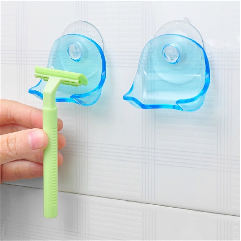 Plastic Razor Holder with Suction Cup Reusable Shower Suction Cup