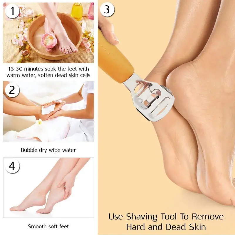 Professional Foot Scraper Set for Callus, Hard Skin Removal