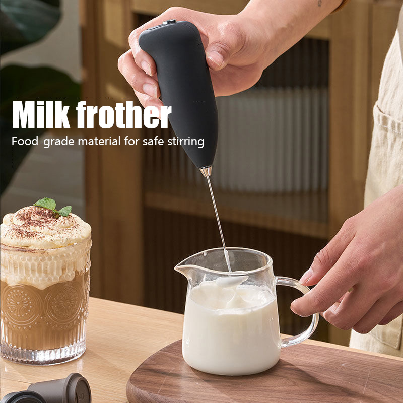 Milk Frother Set With Base Handheld Cappuccino Maker Coffee Foamer Egg  Beater Chocolate Stirrer Mini Portable Food Blender Kitchen Whisk Tool -  Temu