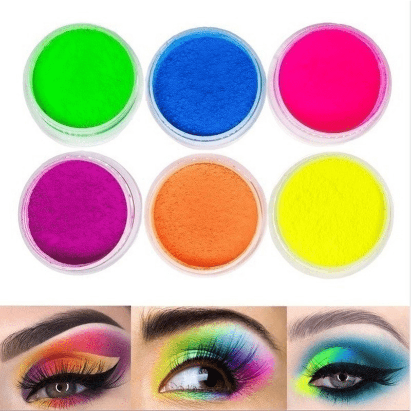 Neon Phosphor Powder Nail Glitter Powder Dust Luminous - Temu