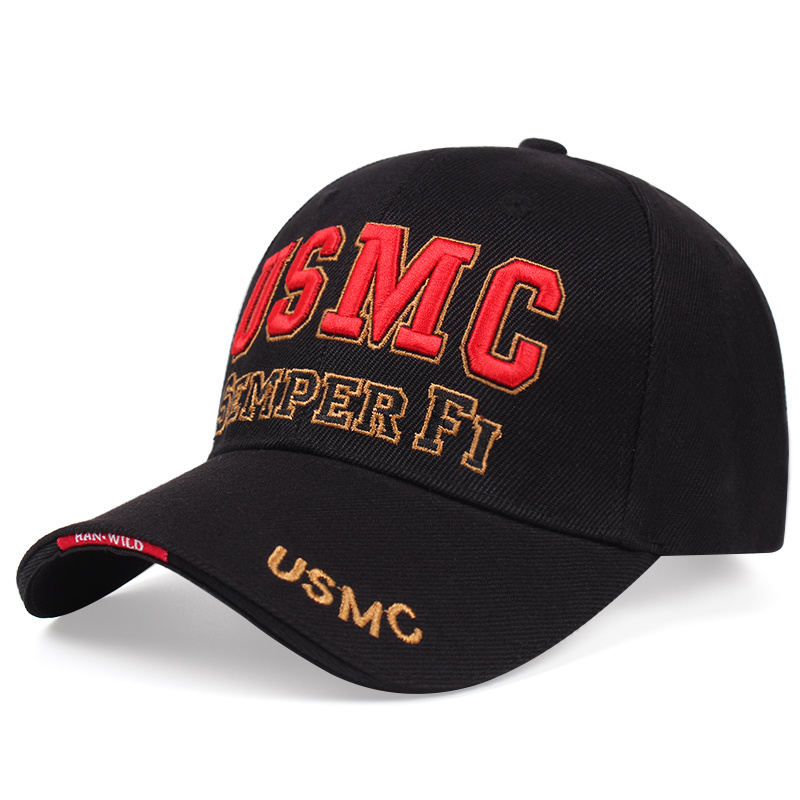 

Usmc Embroidered Baseball Cap Stylish Casual Dad Hat Breathable Adjustable Hats For Women