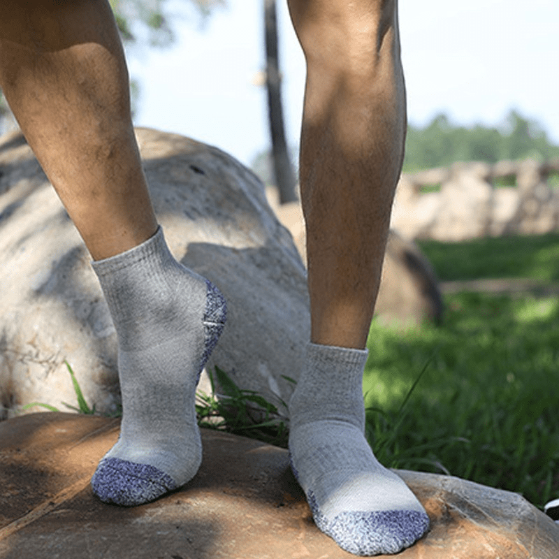 Calcetines de algodón para hombre, calcetines deportivos gruesos y