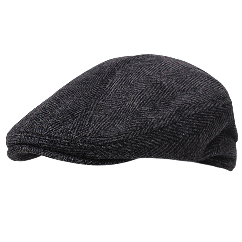 TEMU 1pc Cotton Newsboy Hat, Autumn/ Thermal Hat