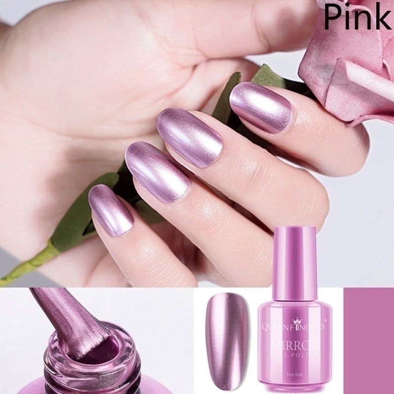 Mirror Nail Polish Mirror Effect Long Lasting Gorgeous Glossy Manicure Nail  Art Decoration Brilliant Manicure Effect Nail Lacquers | High-quality &  Affordable | Temu