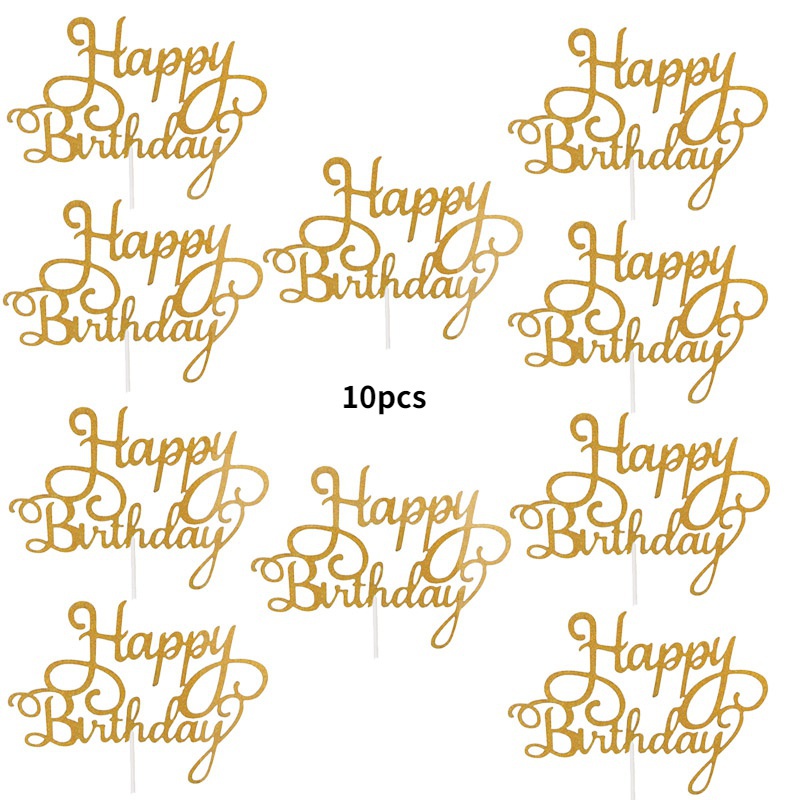 Decoration Gateau Anniversaire 17 Pcs 30 Cake Topper Happy Birthday deco  Joyeux : : Cuisine et Maison
