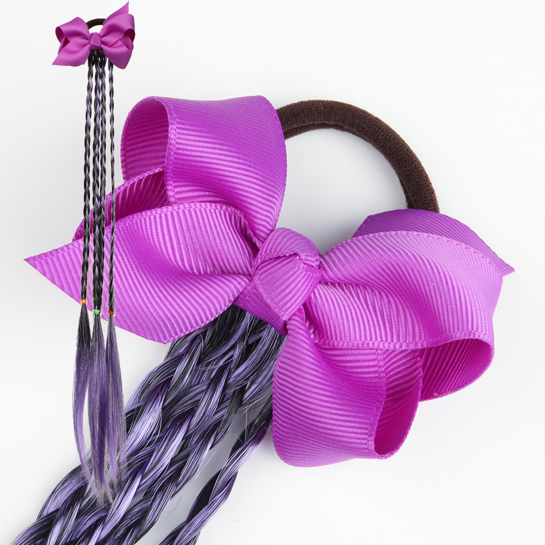 Colorful Braided Hair Extensions Ponytails