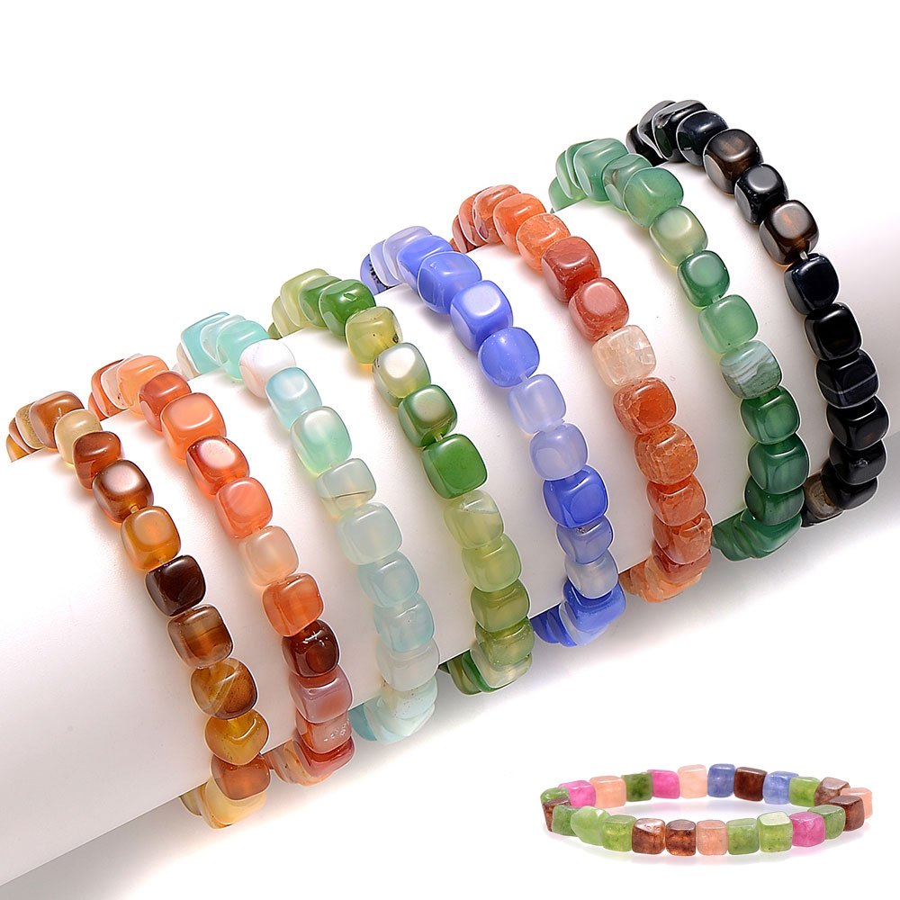 17pcs/set Colorful Tiny Beads Bracelets Boho Style Hand Decoration Gift for Girls,Braclets,Temu