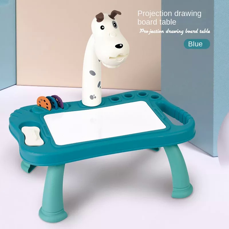 Drawing Projector For Kids Childrens Projection Painting Set Trace And Draw  Projector Smart Doodle Childrens Projection Drawing Board Learning Drawing  Board Table Blue - Toys & Games - Temu