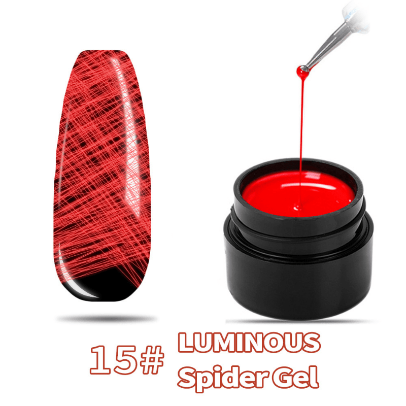 Luminous Spider Gel Extension Nail Art Decoration