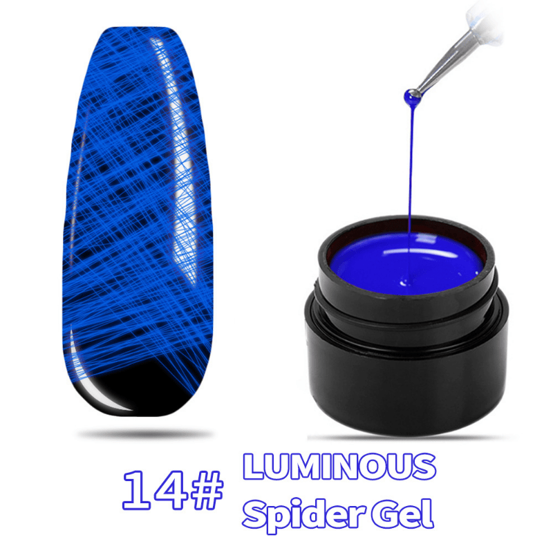 Luminous Spider Gel Extension Nail Art Decoration