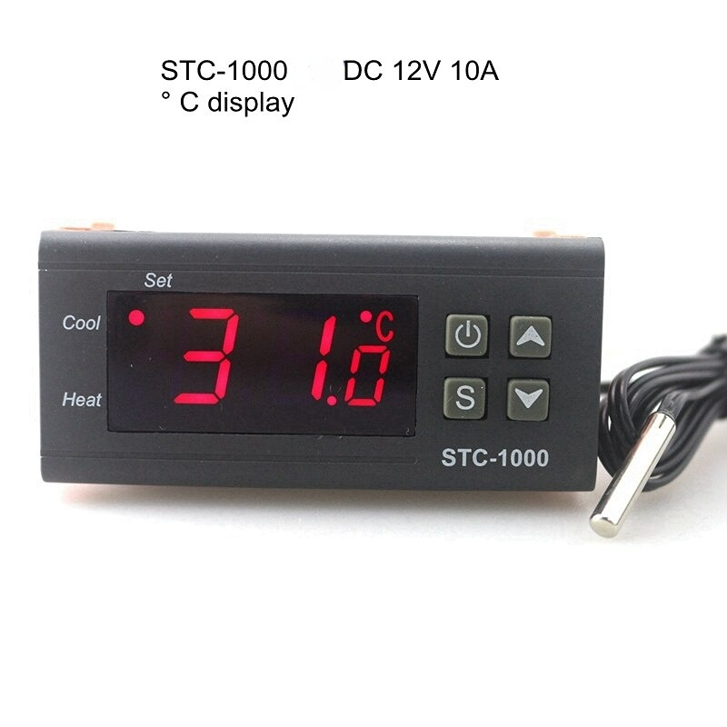 Digital Thermostat for Incubator 12V 24V 110V 220V Temperature Controller  Regulator Control Switch Thermoregulator 10A 220VAC